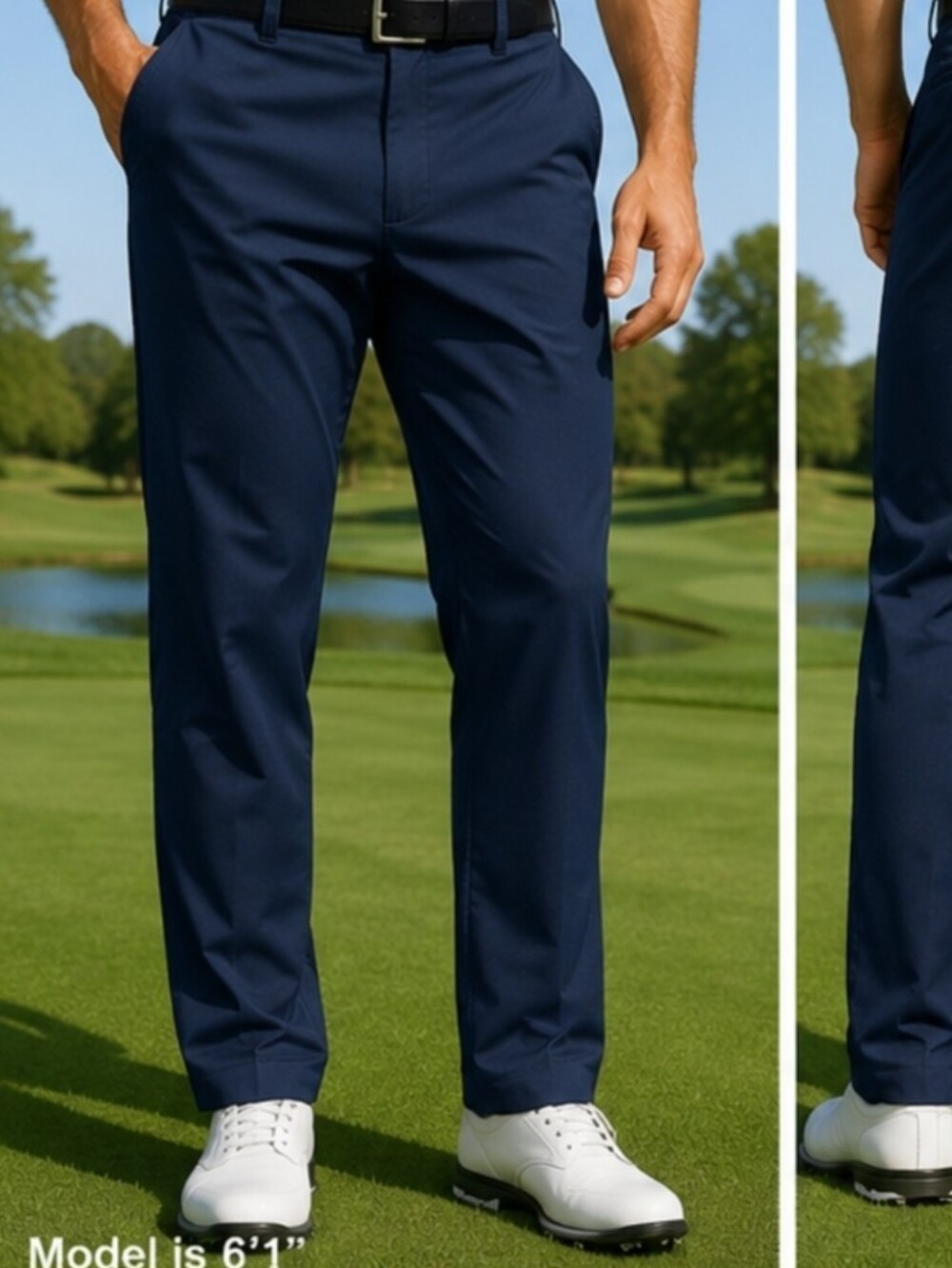 PGA TOUR Performance Golf Pants Men's Navy Size 40x30